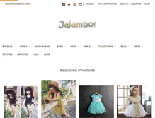 Tablet Screenshot of jajambo.com